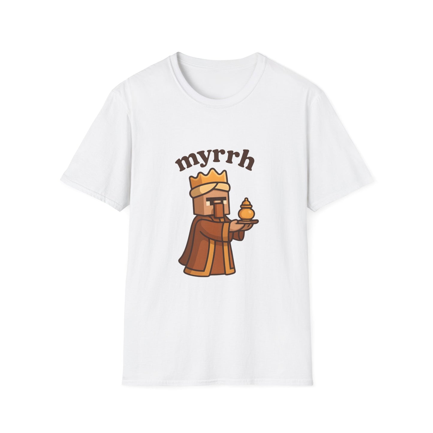 Myrrh Wiseman Village Guy Unisex Cozy Graphic Tee For Everyday Wear From Blessed To Be LLC