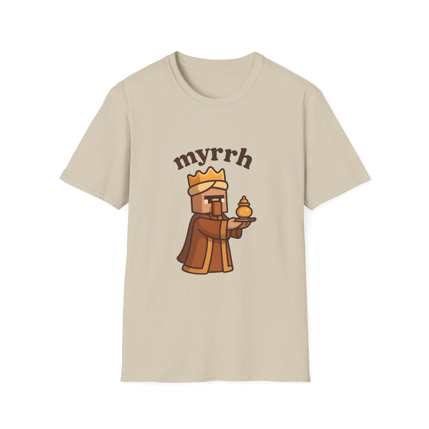 Myrrh Wiseman Village Guy Unisex Cozy Graphic Tee For Everyday Wear From Blessed To Be LLC