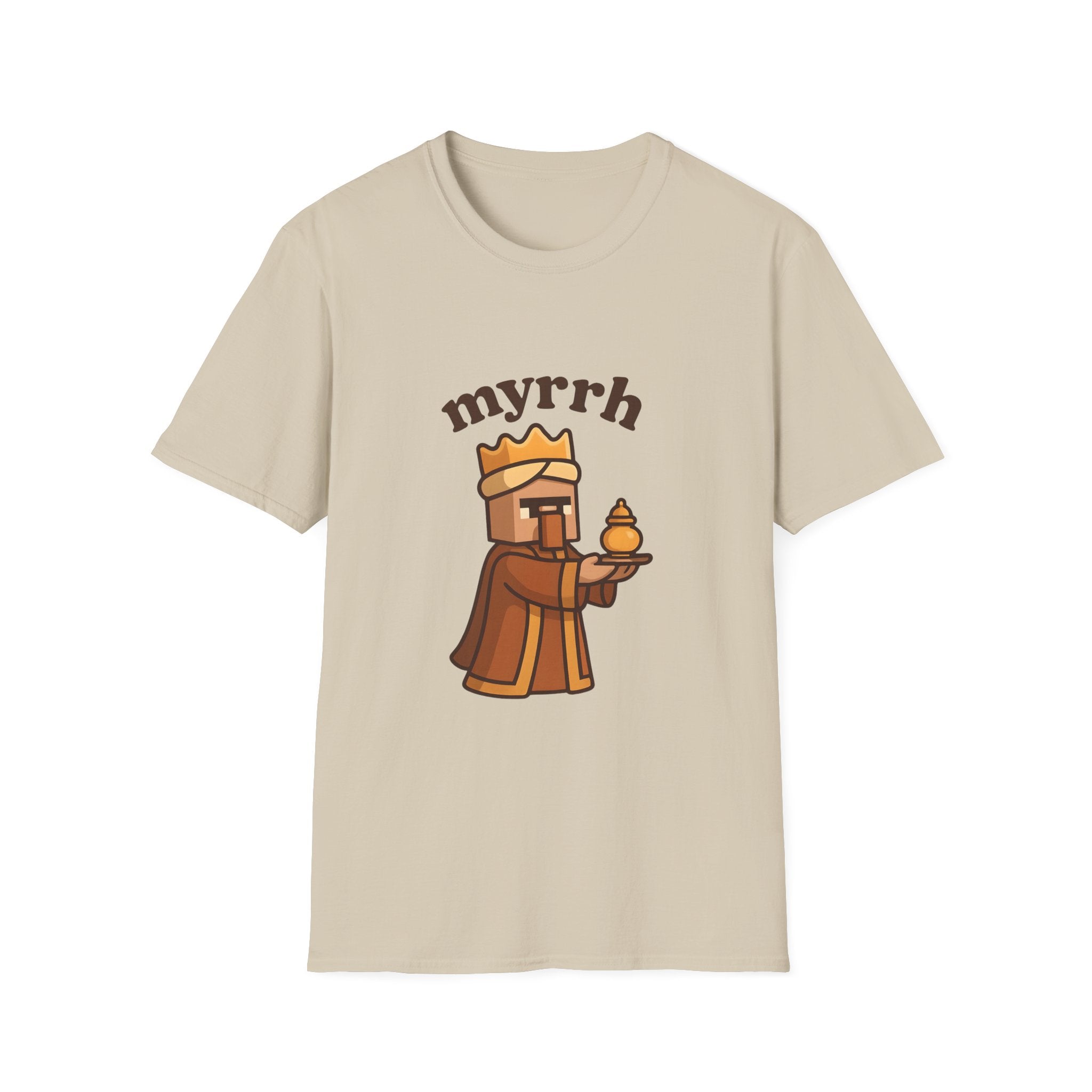 Myrrh Wiseman Village Guy Unisex Cozy Graphic Tee For Everyday Wear From Blessed To Be LLC