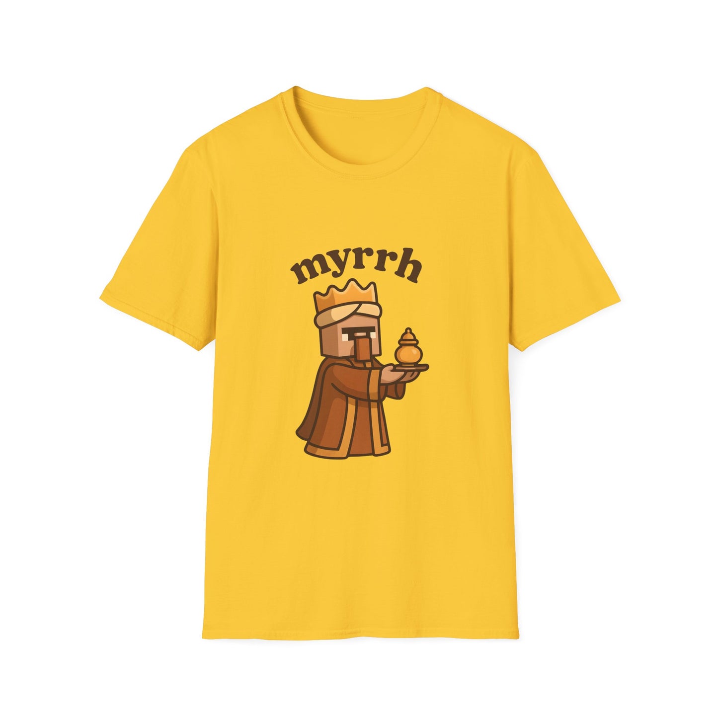 Myrrh Wiseman Village Guy Unisex Cozy Graphic Tee For Everyday Wear From Blessed To Be LLC