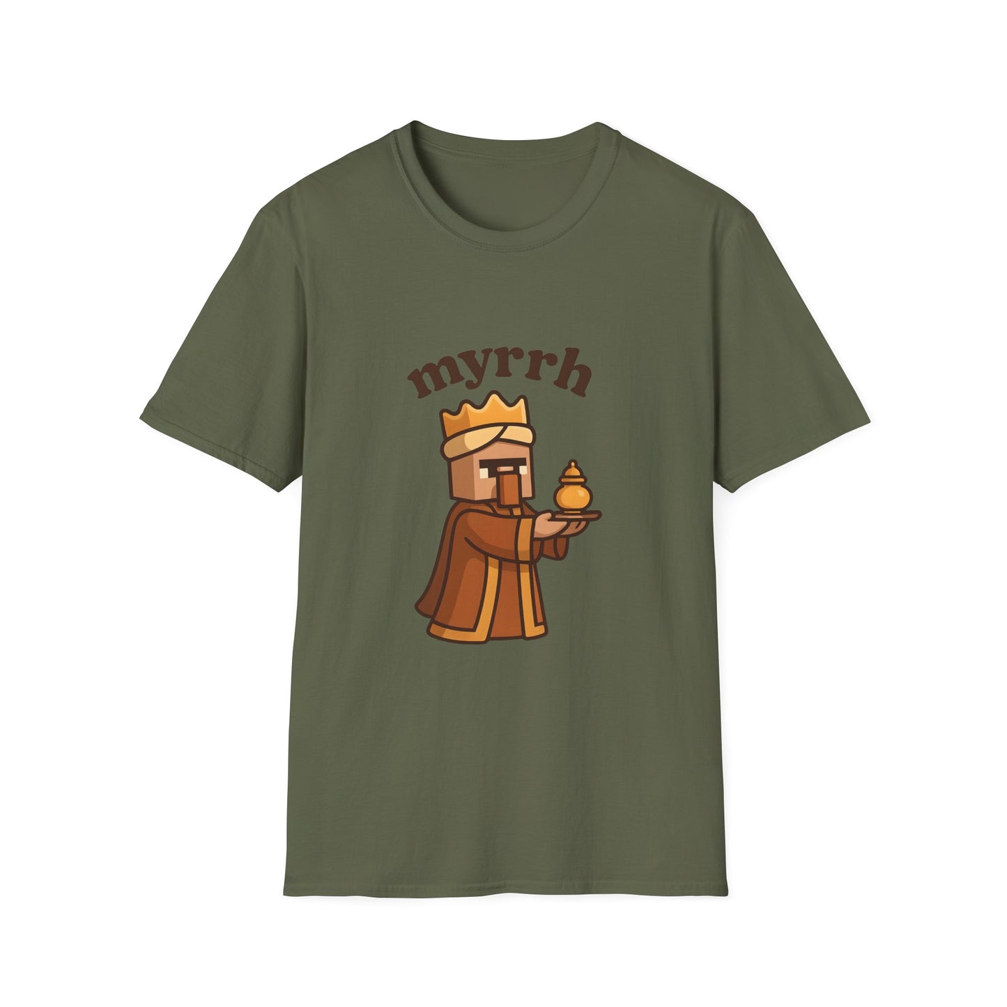 Myrrh Wiseman Village Guy Unisex Cozy Graphic Tee For Everyday Wear From Blessed To Be LLC